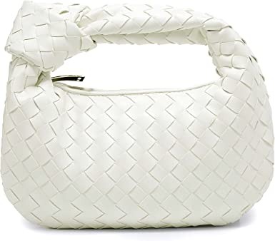 BOMELAI Women's Handbags 2022 Leather Shoulder Bags Vintage Woven Handmade Hobo Clutches